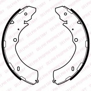 DELPHI LS2063 Тормозные колодоки 