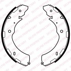 DELPHI LS2064 Тормозные колодоки 