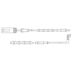 DELPHI LZ0216 Контрольный контакт, контроль слоя тормозных колодок для BMW (Бмв) DELPHI LZ0216 Контрольный контакт, контроль слоя тормозных колодок для BMW (Бмв)