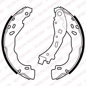 DELPHI LS2065 Тормозные колодоки 