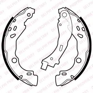 DELPHI LS2066 Тормозные колодоки 