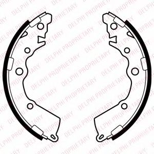 DELPHI LS2068 Тормозные колодоки 