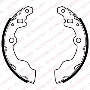 DELPHI LS2069 Тормозные колодоки 