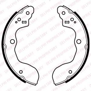 DELPHI LS2071 Тормозные колодоки 