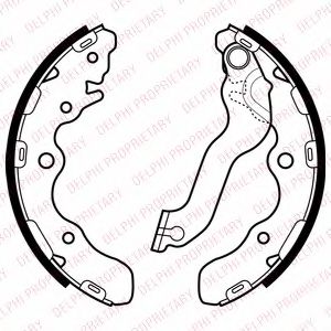 DELPHI LS2072 Тормозные колодоки 