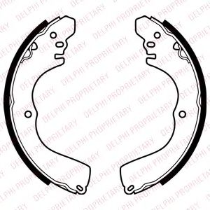 DELPHI LS2074 Тормозные колодоки 