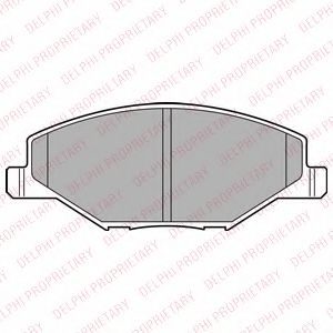 DELPHI LP2444 Тормозные колодки для VOLKSWAGEN (Фольксваген) DELPHI LP2444 Тормозные колодки для VOLKSWAGEN (Фольксваген)