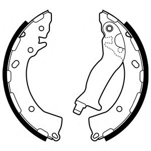 DELPHI LS2087 Тормозные колодоки 