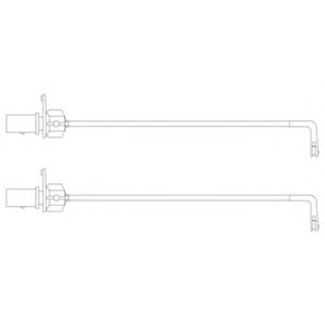 DELPHI LZ0250 Контрольный контакт, контроль слоя тормозных колодок для AUDI (Ауди) DELPHI LZ0250 Контрольный контакт, контроль слоя тормозных колодок для AUDI (Ауди)