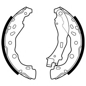 DELPHI LS2075 Тормозные колодоки 