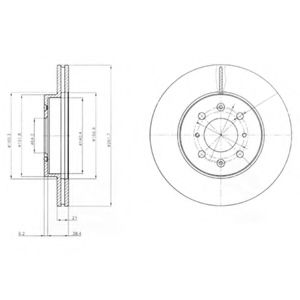 DELPHI BG2759 Тормозной диск для ROVER 400 (Ровер 400) DELPHI BG2759 Тормозной диск для ROVER 400 (Ровер 400)