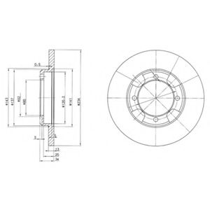 DELPHI BG2807 Тормозной диск для MITSUBISHI LANCER IV (Митсубиши/митсубиси Ланcэр иv) DELPHI BG2807 Тормозной диск для MITSUBISHI LANCER IV (Митсубиши/митсубиси Ланcэр иv)