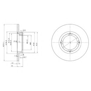 DELPHI BG2400 Тормозной диск для SUZUKI ALTO (Сузуки Алто) DELPHI BG2400 Тормозной диск для SUZUKI ALTO (Сузуки Алто)