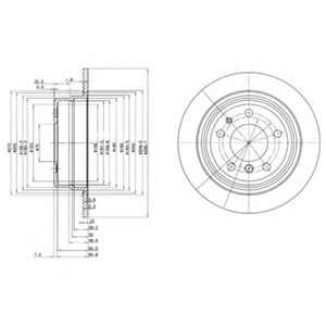 DELPHI BG2437 Тормозной диск для BMW 7 (Бмв 7) DELPHI BG2437 Тормозной диск для BMW 7 (Бмв 7)
