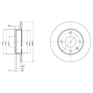 DELPHI BG2439 Тормозной диск для FORD FIESTA (Форд Фиэста) DELPHI BG2439 Тормозной диск для FORD FIESTA (Форд Фиэста)