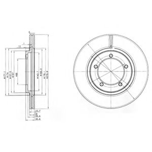 DELPHI BG2534 Тормозной диск для DAIHATSU FEROZA (Дайхатсу Фэроза) DELPHI BG2534 Тормозной диск для DAIHATSU FEROZA (Дайхатсу Фэроза)