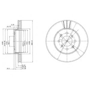 DELPHI BG2615 Тормозной диск для ROVER 400 (Ровер 400) DELPHI BG2615 Тормозной диск для ROVER 400 (Ровер 400)