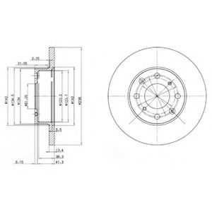 DELPHI BG2616 Тормозной диск для ROVER 400 (Ровер 400) DELPHI BG2616 Тормозной диск для ROVER 400 (Ровер 400)