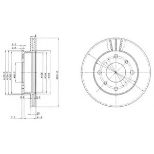 DELPHI BG2632 Тормозной диск для NISSAN PRIMERA (Ниссан Примера) DELPHI BG2632 Тормозной диск для NISSAN PRIMERA (Ниссан Примера)