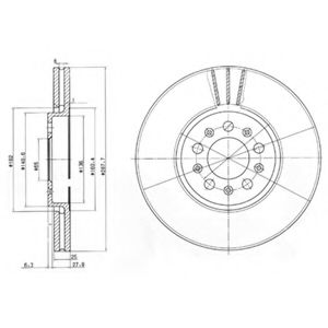 DELPHI BG3035 Тормозной диск для SKODA PRAKTIK (Шкода Практик) DELPHI BG3035 Тормозной диск для SKODA PRAKTIK (Шкода Практик)