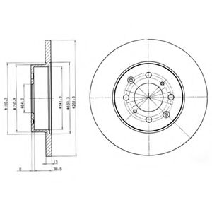 DELPHI BG3262 Тормозной диск для ROVER 400 (Ровер 400) DELPHI BG3262 Тормозной диск для ROVER 400 (Ровер 400)