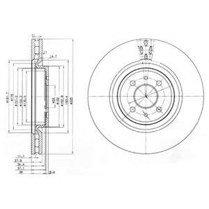 DELPHI BG3387 Тормозной диск для FIAT (Фиат) DELPHI BG3387 Тормозной диск для FIAT (Фиат)