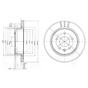 DELPHI BG3542 Тормозной диск для JAGUAR VANDEN PLAS (Ягуар Vандэн плас) DELPHI BG3542 Тормозной диск для JAGUAR VANDEN PLAS (Ягуар Vандэн плас)