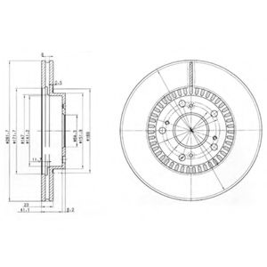 DELPHI BG3720 Тормозной диск для HONDA STREAM (Хонда Стрэам) DELPHI BG3720 Тормозной диск для HONDA STREAM (Хонда Стрэам)