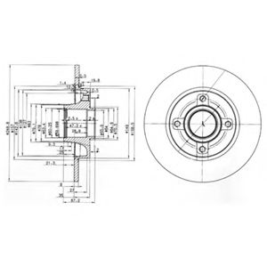 DELPHI BG3962 Тормозной диск для CITROËN C4 I (CитроËн С4 и) DELPHI BG3962 Тормозной диск для CITROËN C4 I (CитроËн С4 и)
