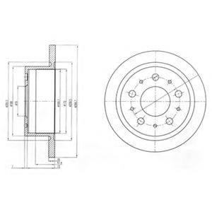 DELPHI BG4062 Тормозной диск для FIAT (Фиат) DELPHI BG4062 Тормозной диск для FIAT (Фиат)