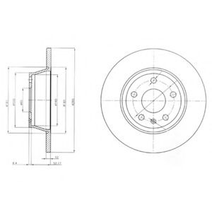DELPHI BG4089 Тормозной диск для AUDI TT (Ауди Тт) DELPHI BG4089 Тормозной диск для AUDI TT (Ауди Тт)