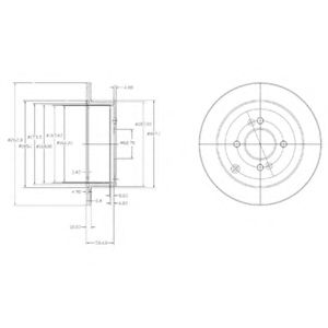 DELPHI BG4097 Тормозной диск для HYUNDAI SOLARIS IV (Хендай Солярис 4) DELPHI BG4097 Тормозной диск для HYUNDAI SOLARIS IV (Хендай Солярис 4)