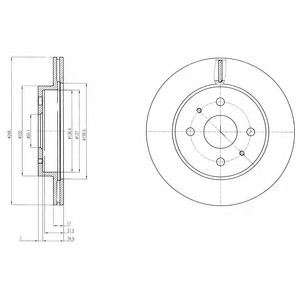 DELPHI BG4128 Тормозной диск для DAIHATSU MIRA VII (Дайхатсу Мира v2) DELPHI BG4128 Тормозной диск для DAIHATSU MIRA VII (Дайхатсу Мира v2)