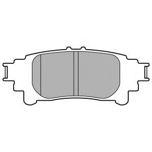 DELPHI LP3155 Тормозные колодки для LEXUS IS III (Лексус Ис 3) DELPHI LP3155 Тормозные колодки для LEXUS IS III (Лексус Ис 3)