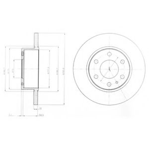 DELPHI BG4164 Тормозной диск для IVECO (Ивеко) DELPHI BG4164 Тормозной диск для IVECO (Ивеко)