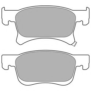 DELPHI LP3164 Тормозные колодки для OPEL CORSA E (Опель Корса е)