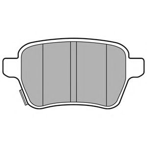DELPHI LP3165 Тормозные колодки для OPEL CORSA E (Опель Корса е)