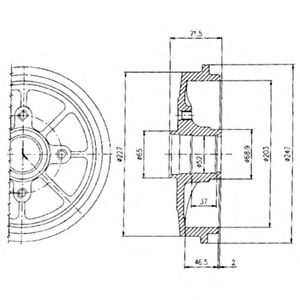 DELPHI BF392 Тормозной барабан для CITROËN CHANSON (CитроËн Чансон) DELPHI BF392 Тормозной барабан для CITROËN CHANSON (CитроËн Чансон)