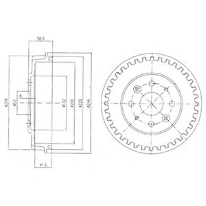 DELPHI BF396 Тормозной барабан для KIA MENTOR (Киа Мэнтор) DELPHI BF396 Тормозной барабан для KIA MENTOR (Киа Мэнтор)