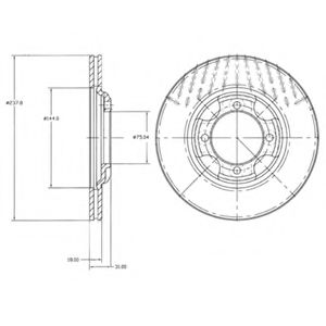 DELPHI BG2414 Тормозной диск для MAZDA 323 III (Мазда 323 3) DELPHI BG2414 Тормозной диск для MAZDA 323 III (Мазда 323 3)