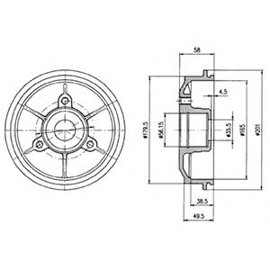 DELPHI BF267 Тормозной барабан для CITROËN CHANSON (CитроËн Чансон) DELPHI BF267 Тормозной барабан для CITROËN CHANSON (CитроËн Чансон)