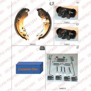 DELPHI 1009 Тормозные колодоки для FIAT BRAVA (Фиат Брава) DELPHI 1009 Тормозные колодоки для FIAT BRAVA (Фиат Брава)