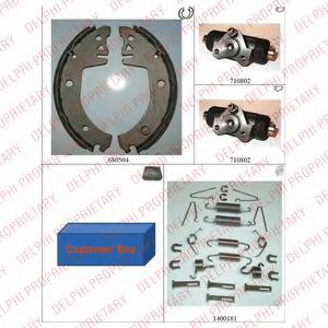 DELPHI 1043 Тормозные колодоки для SKODA (Шкода) DELPHI 1043 Тормозные колодоки для SKODA (Шкода)