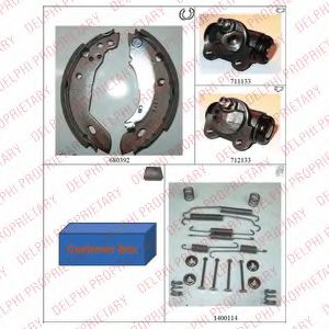 DELPHI 668 Тормозные колодоки для RENAULT ENCORE (Рено Энcорэ) DELPHI 668 Тормозные колодоки для RENAULT ENCORE (Рено Энcорэ)