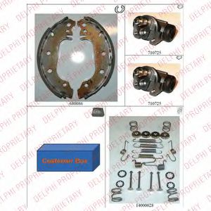 DELPHI 696 Тормозные колодоки для FORD FIESTA (Форд Фиэста) DELPHI 696 Тормозные колодоки для FORD FIESTA (Форд Фиэста)