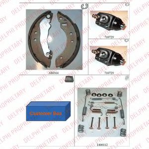 DELPHI 698 Тормозные колодоки для FORD ORION II (Форд Орион 2) DELPHI 698 Тормозные колодоки для FORD ORION II (Форд Орион 2)