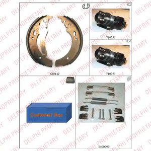 DELPHI 752 Тормозные колодоки для BMW (Бмв) DELPHI 752 Тормозные колодоки для BMW (Бмв)