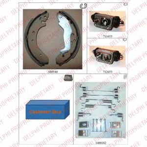 DELPHI 858 Тормозные колодоки для ROVER 400 ER (Ровер 400 ер) DELPHI 858 Тормозные колодоки для ROVER 400 ER (Ровер 400 ер)