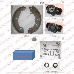 DELPHI 863 Тормозные колодоки 