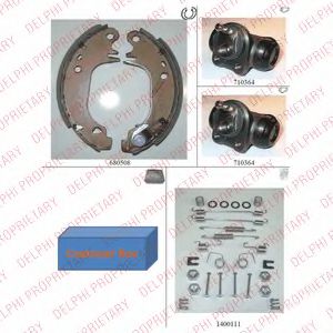 DELPHI 869 Тормозные колодоки 